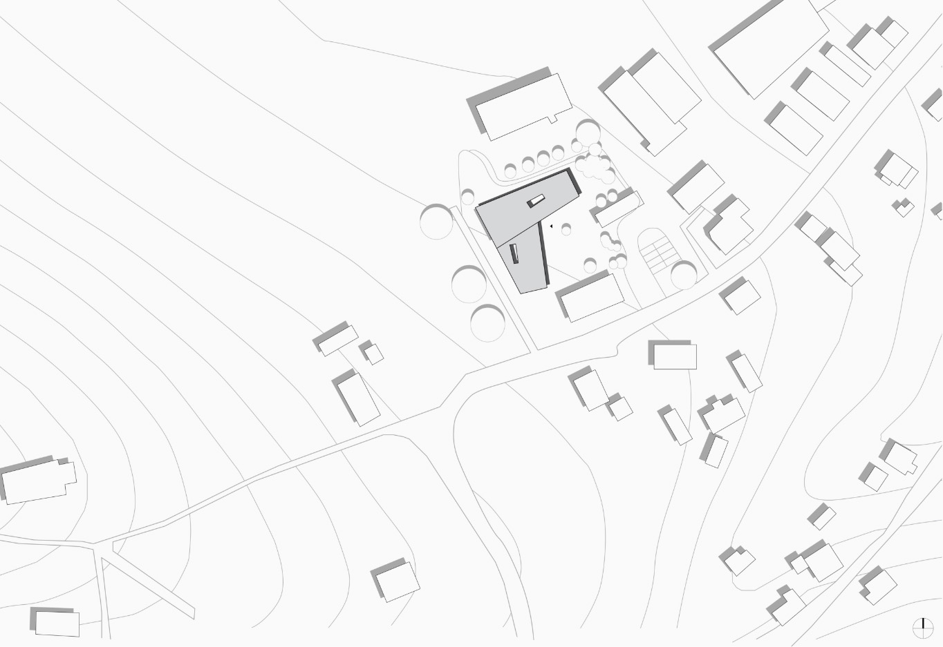 Visualisierung der Kindertagesstätte »Felsenzwerge« in Gohrisch-Papstdorf, Lageplan